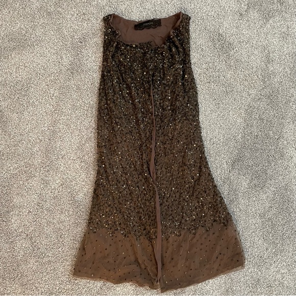 Patrizia Pepe Sera Women's Size 42 Long Open Brown Cardigan Sweater - Picture 1 of 13